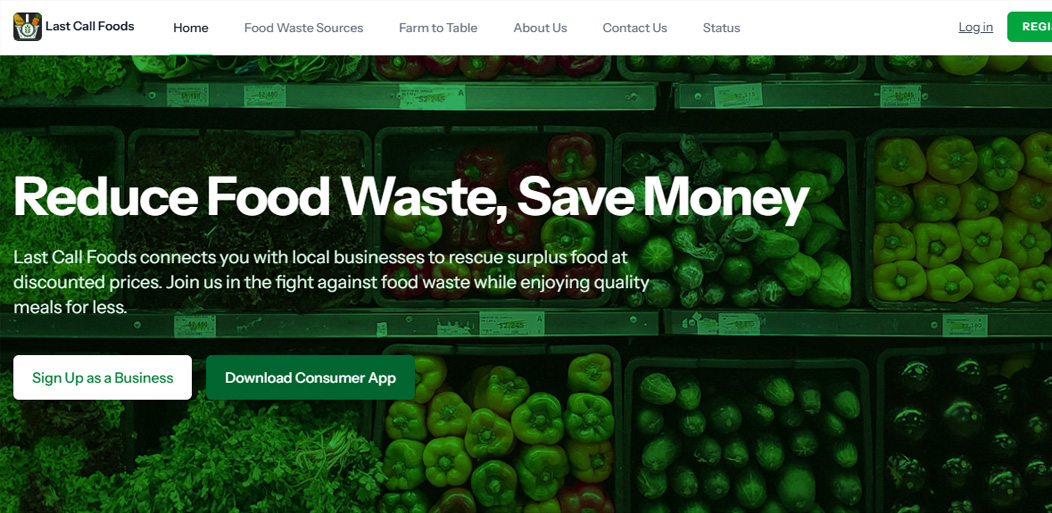 Last Call Foods preview with warm food imagery.