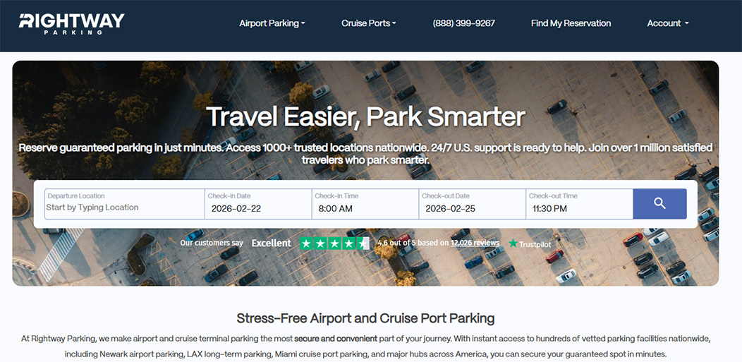 Rightway Parking preview with brand name and abstract mark.